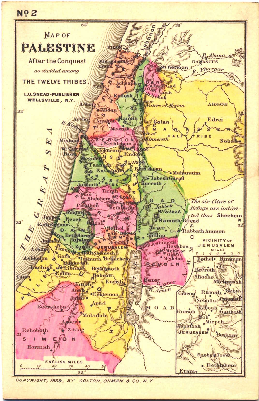 Map Palestine After The Conquest
